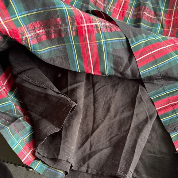 Vineyard Vines Kids Plaid Dress in Red, Green, and Black - Picture 5 of 7